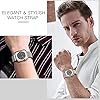 Higgs Metallo Cinturino Compatibile con Apple Watch 40mm 41mm 38mm 42mm 44mm Ultra 49mm 45/46mm,Cinturino Doppie Magnetiche per iWatch Serie SE10 9 8 7 6 5 4 3 2 1,Liscio Maglia Milanese #4