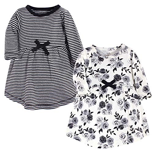 Image of Touched by Nature Girls' One Size Organic Cotton Short Long-Sleeve Dresses