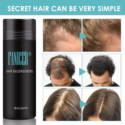 Haarpuder,Haar Spray, Schütthaar zum Sofortigen Kaschieren Kahler Stellen, Faser-Haarpulver,Langanhaltend Haarpulver, Abdecken vondünner werdendem haar (Dunkelbraun)