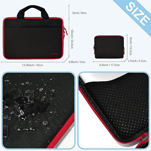Image of HSEOK Laptop Sleeve 13.3 Inch Case Briefcase Compatible with MacBook Pro 14 inch and All Model of 13.3 Inch MacBook Air /Pro, XPS 13, Most Popular 13 inch-13.5 inch Notebooks,B01K05