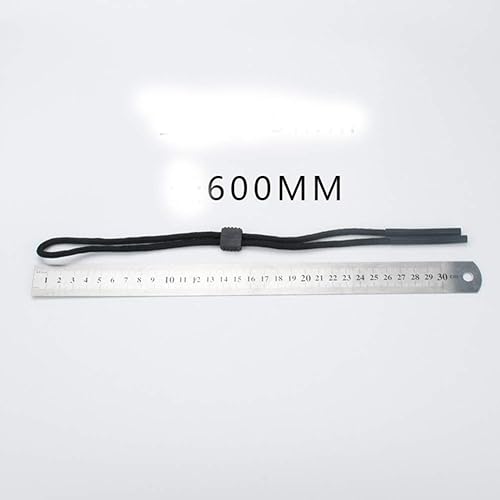 Miniatura 2 de 6 correas de poliéster negro para gafas, correas ajustables para gafas, cordones antideslizantes para lentes de sol alrededor del cuello, correa