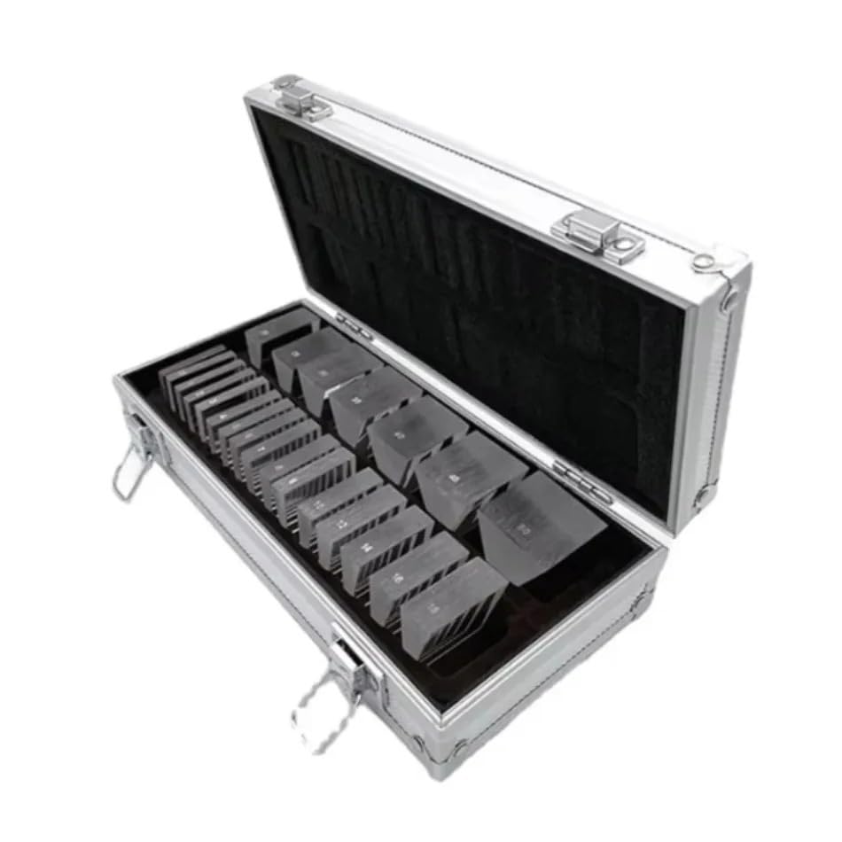 1pc LS-22 Ophthalmic Instruments Loose Prism Set for Optometry with Aluminium Case