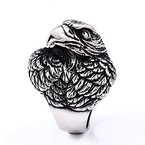 Image of Genuine Stainless Steel Ring for Men Fashion Punk Rock 3D Animal Rings