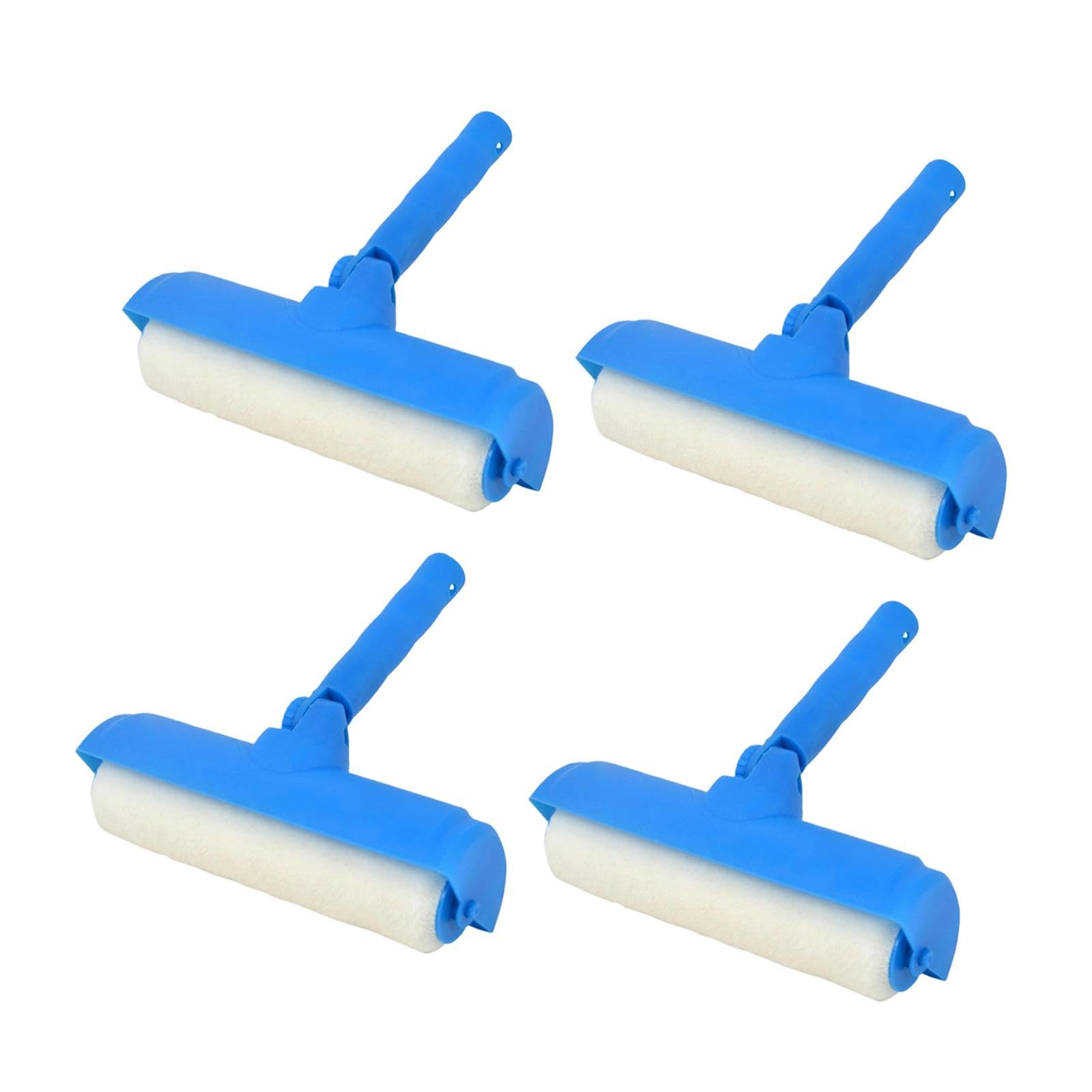 4x Rullo per Pittura a Soffitto, Strumento per Applicazione di Pittura, Facile Da Usare, Testa Regolabile, Pittura Murale Senza Gocciolamento