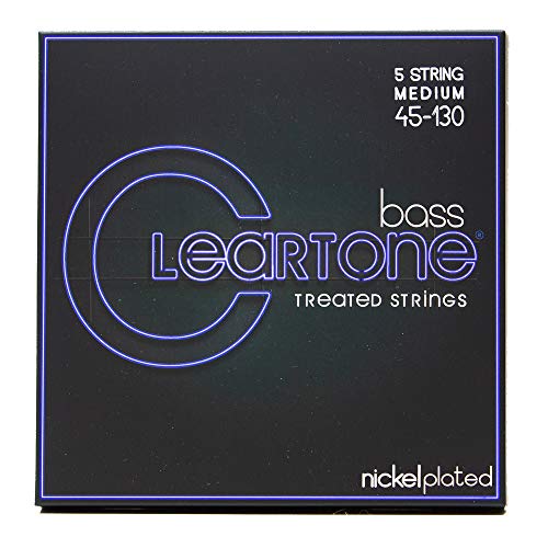 Corde basse électrique Cleartone Bass 5 String Medium en acier nickelé haute performance