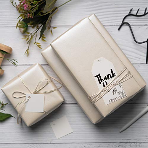 Image of RUSPEPA Off White Matte Wrapping Paper - Mini Roll - Solid Color Pearly Lustre Paper Perfect for Wedding, Birthday, Christmas, Baby Shower - 17 Inches X 16.5 Feet