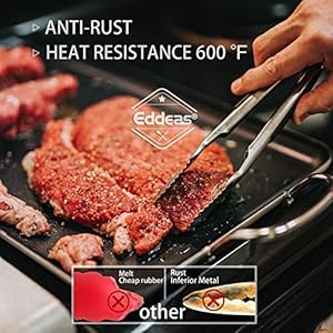 Tongsforcookingheatresistant600degreesstainlesssteelkitchentongheavydutymetallockingtongsperfectforfoodsaladandbbqsetof379and12dishwasher Urban Country Home Decor Tongs for cooking heat resistant 600 degrees stainless steel kitchen tongheavy duty metal locking tongs perfect for foodsalad and bbq set of 3 79 and 12 dishwasher urban country home decor