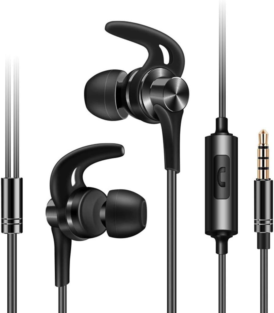Auriculares de Sonido Premium, Auriculares de aleación metálica, Auriculares de oído, Auriculares en Auriculares DT1, Auriculares Bluetooth (Negro, Talla única)