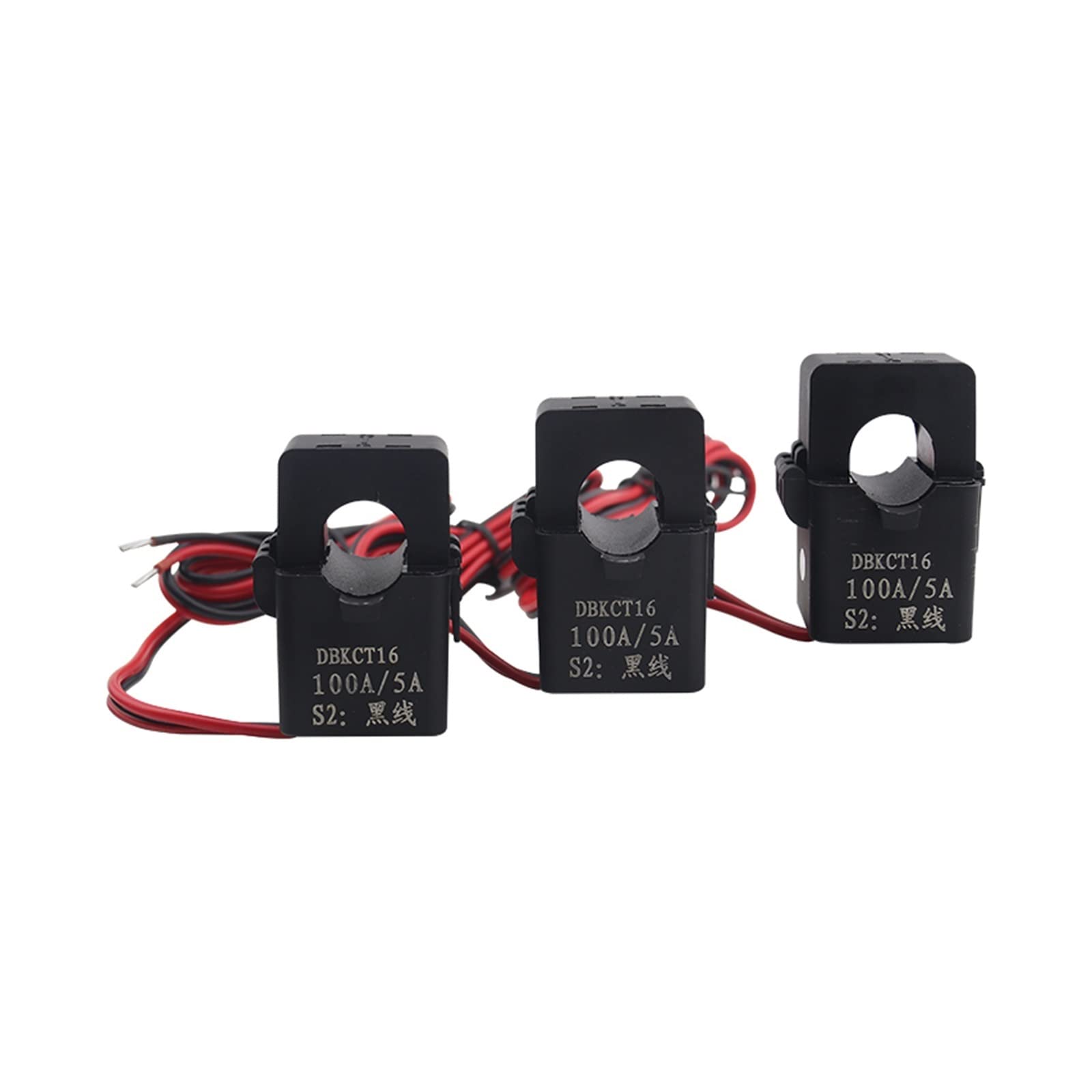 Sensor-Snap Estructura de junta Sensor de bobina de núcleo dividido 3PCS KCT16 Núcleo dividido Abierto Miniatura Pequeño 50/5 100/5 150/5 200/5 Clase 0.5 (Tamaño: 50A 5A) (Tamaño: 150A 5A) (Color: 50A