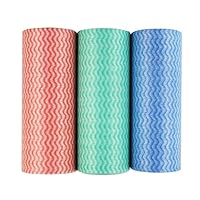 カウンタークロス ロールタイプ 厚手 50カット ピンク 約20×30cm 使い捨て 不織布 ふきん テーブルダスター 繰り返し使える 業務用