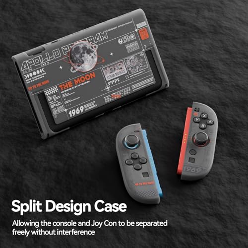 Image of GeekShare Hard Case Compatible with Nintendo Switch 2 (2025), Anti-Scratch Dockable Protective Cover for Switch 2 with Detachable Joysticks, The Moon