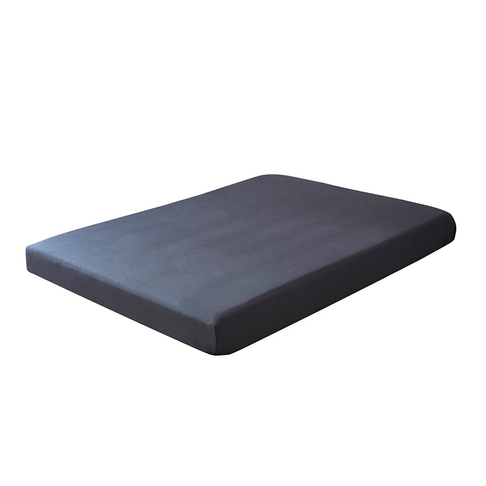 Qikegooods Black Fitted Sheet Queen Size Ultra-Soft Wrinkle Resistant Brushed Microfiber Bedsheet