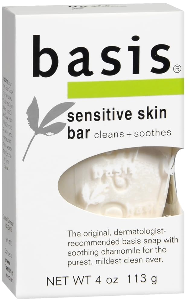 Basis Sensitive Skin Cleansing Bar - 4 oz - Buy Packs and SAVE (Pack of 3)
