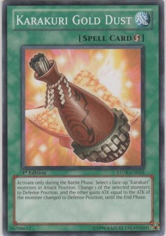 Yu-Gi-Oh! - Karakuri Gold Dust (STOR-EN053) - Storm of Ragnarok - 1st Edition - Common