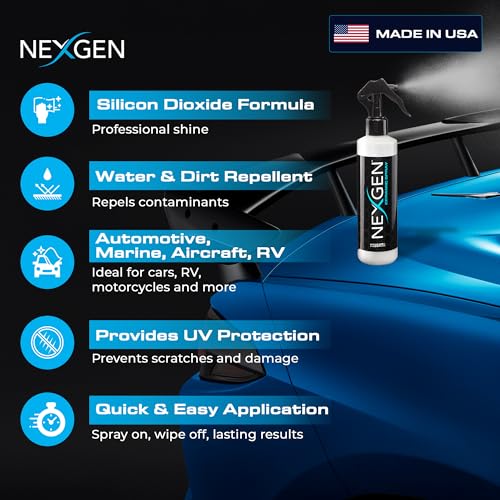 Nexgen Ceramic Spray Silicon Dioxide — Easy to Apply, Ceramic Coating Spray — Professional-Grade Protective Sealant Polish for Cars, RVs, Motorcycles, Boats, and ATVs — 8oz Bottle - Image 5
