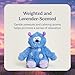 warmies Microwavable & Weighted Stuffed Animals, Blue Monster - Heated Stuffed Animal Plushie for Warmth & Comfort - Cute Soft Plush Toys for Adults & Children (Boys, Girls, Babies & Toddlers)