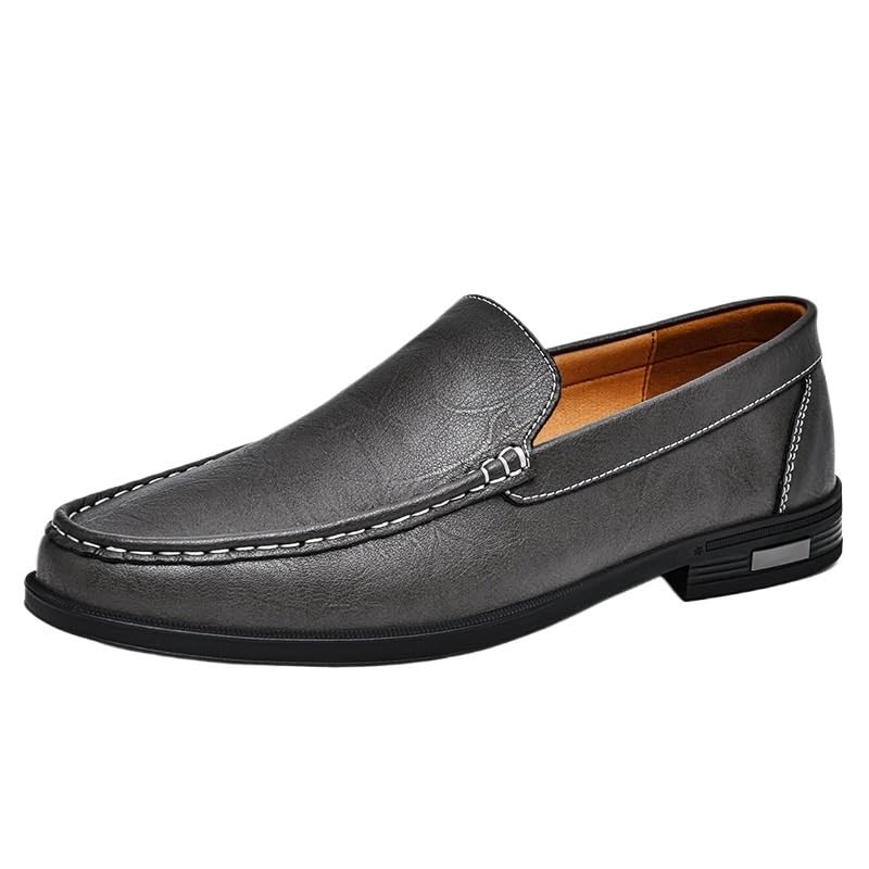 Business Flat Shoes Men Formal Dress Leather Shoes Men's Loafers British Oxfords Male Wedding Party Shoe