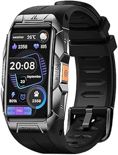 KOSPET X1 Smartwatch Herren, Fitness Tracker mit Gebogenes 3D AMOLED Display, 100M wasserdicht, 50 Tage Langer Akkulaufzeit, 24H Schlaf-Tracking Schrittzähler Fitnessuhr, 70 Sportmodi (Silber)