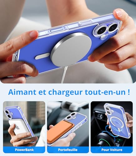 Coque iPhone 16 avec protection écran pour éviter les rayures