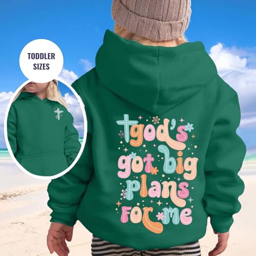 Jesus Loves Me This I Know Hoodies for Teen Girls Trendy Youth Long Sleeve Sweatshirts Tween Tops Preppy Clothes 02 Dark Green 10-11 Years2