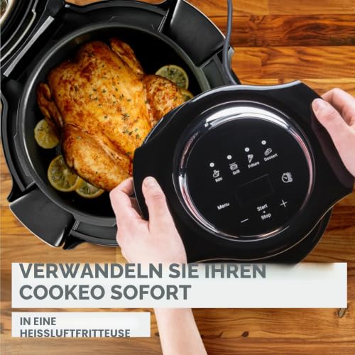 Moulinex Cookeo Wi-Fi mit Extra Crisp, Multicooker 14 Kochmodi, Druckkochen, Air Fryer, einfache Rezepte Schritt für Schritt, CE96X8F0 – Ansicht 3