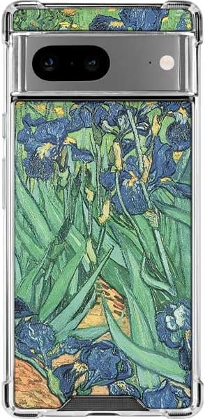 Skinit Clear Phone Case Compatible with Google Pixel 8a - Officially Licensed Van Gogh - Irises by Van Gogh Design
