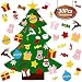 UMIKU Felt Christmas Tree for Toddlers Kids Wall Decorations 30pcs Ornaments DIY Christmas Tree for Toddlers Kids Xmas Gifts New Year Home Door Wall Hanging Decorations Christmas Décor, 39.4 Inches