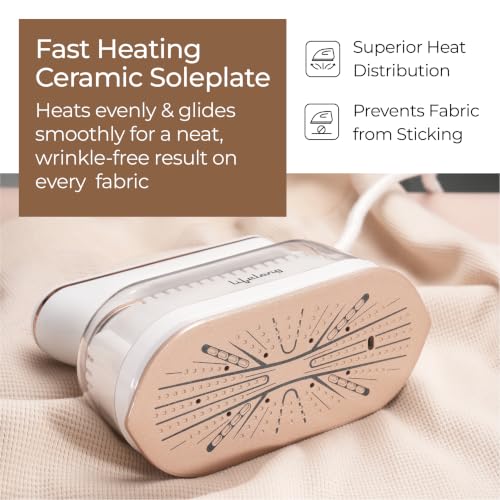 Image of Lifelong 1250 Watt Garment Steamer for Clothes | Handheld Garment Steamer with Rest Stand for Iron | Portable & Foldable Mini Steam Press Suitable For Traveling - 90 ml Tank Capacity (LLGRMS905)