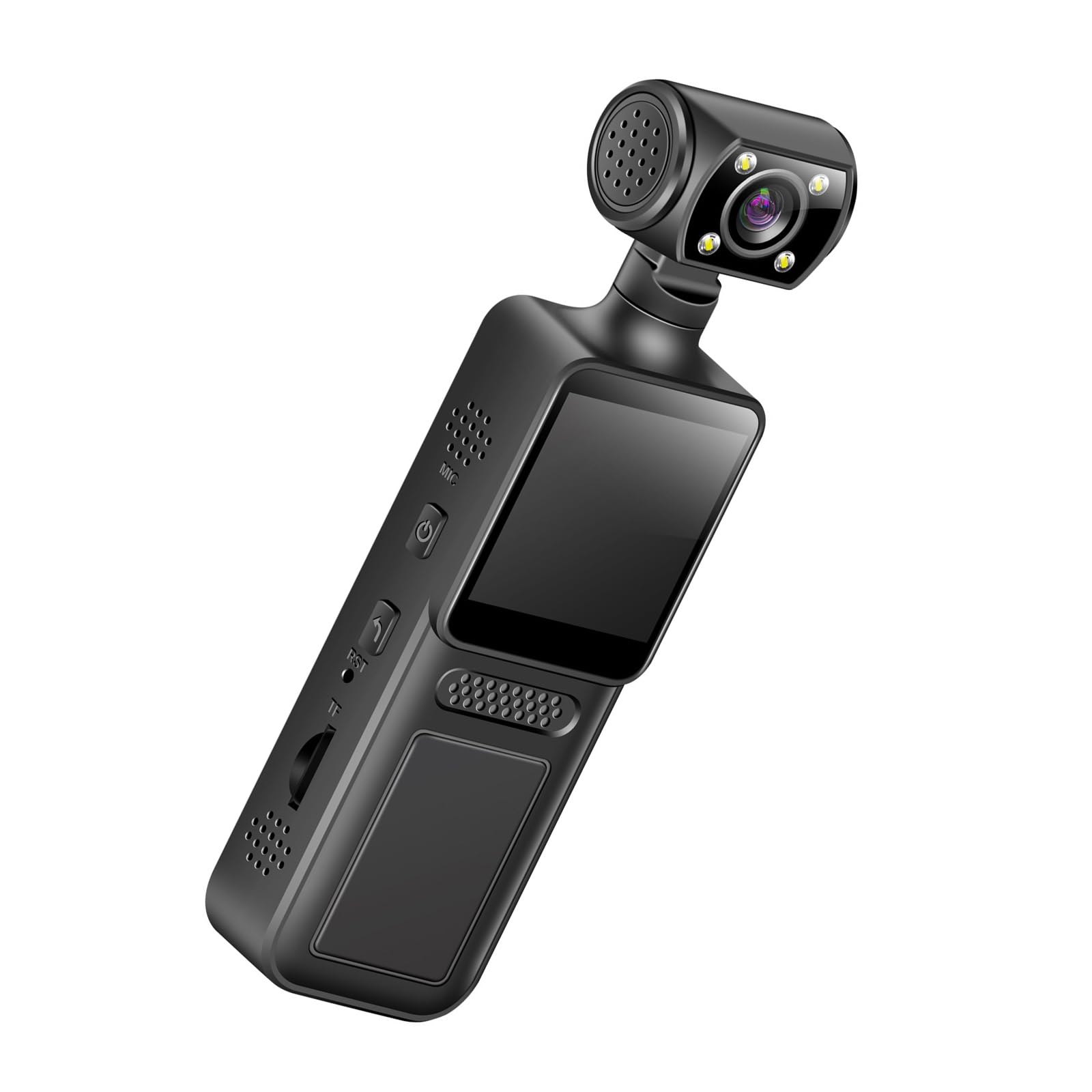 Portable Pocket Action Camera 4K Body Camera Video Small Wearable Body Portable 180 Degree Rotatable Lens Sport Action Outdoor Recorder WiFi-image-29