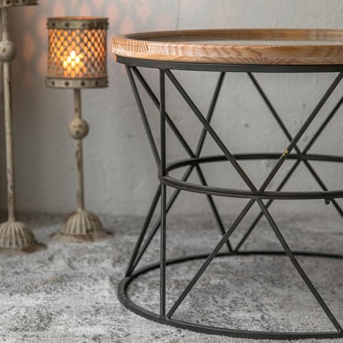 Table basse légère de luxe en bois massif pour sublimer les petits salons