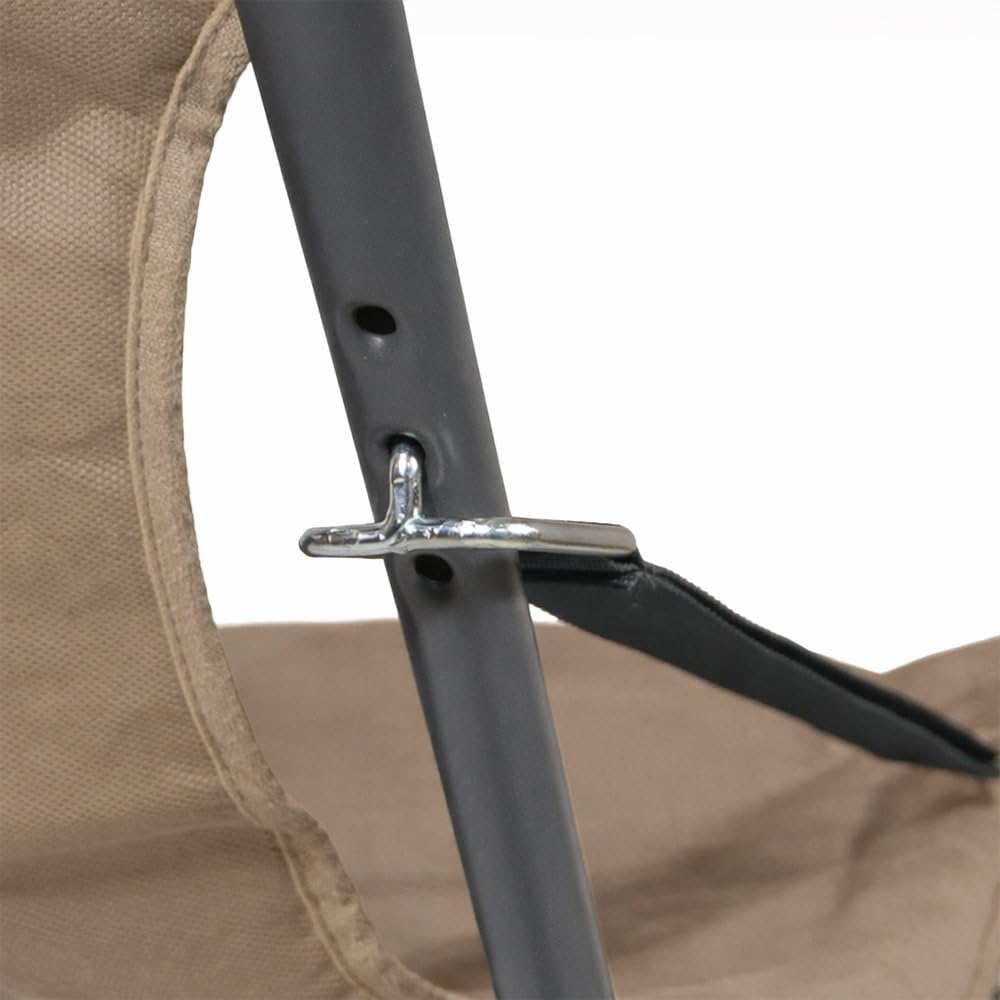 Stiliac Poltrona Imbottita Floris canapone, Tortora/Marrone, 132 x 58 x 11cm