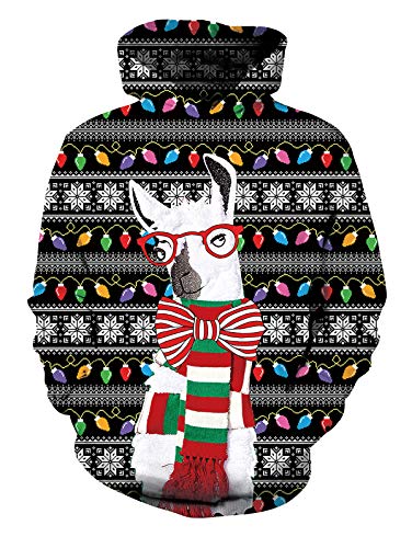 Spreadhoodie 3D Navidad Sudadera con Capucha De Unisex Sudadera con Capucha De Otoño Invierno Casual Sudadera con Capucha S