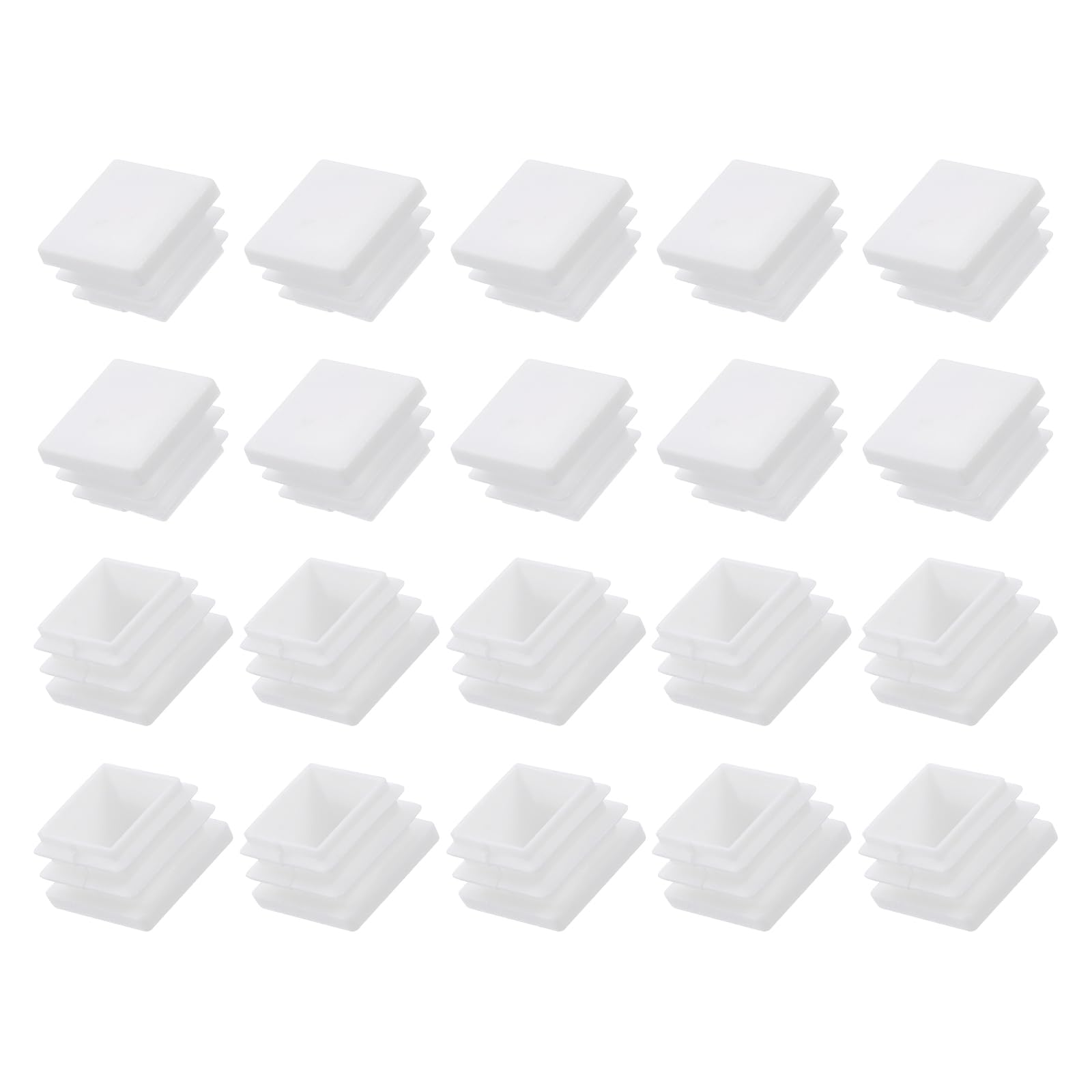 METALLIXITY Square Tube End Cap(20 x 20mm) 24Pcs