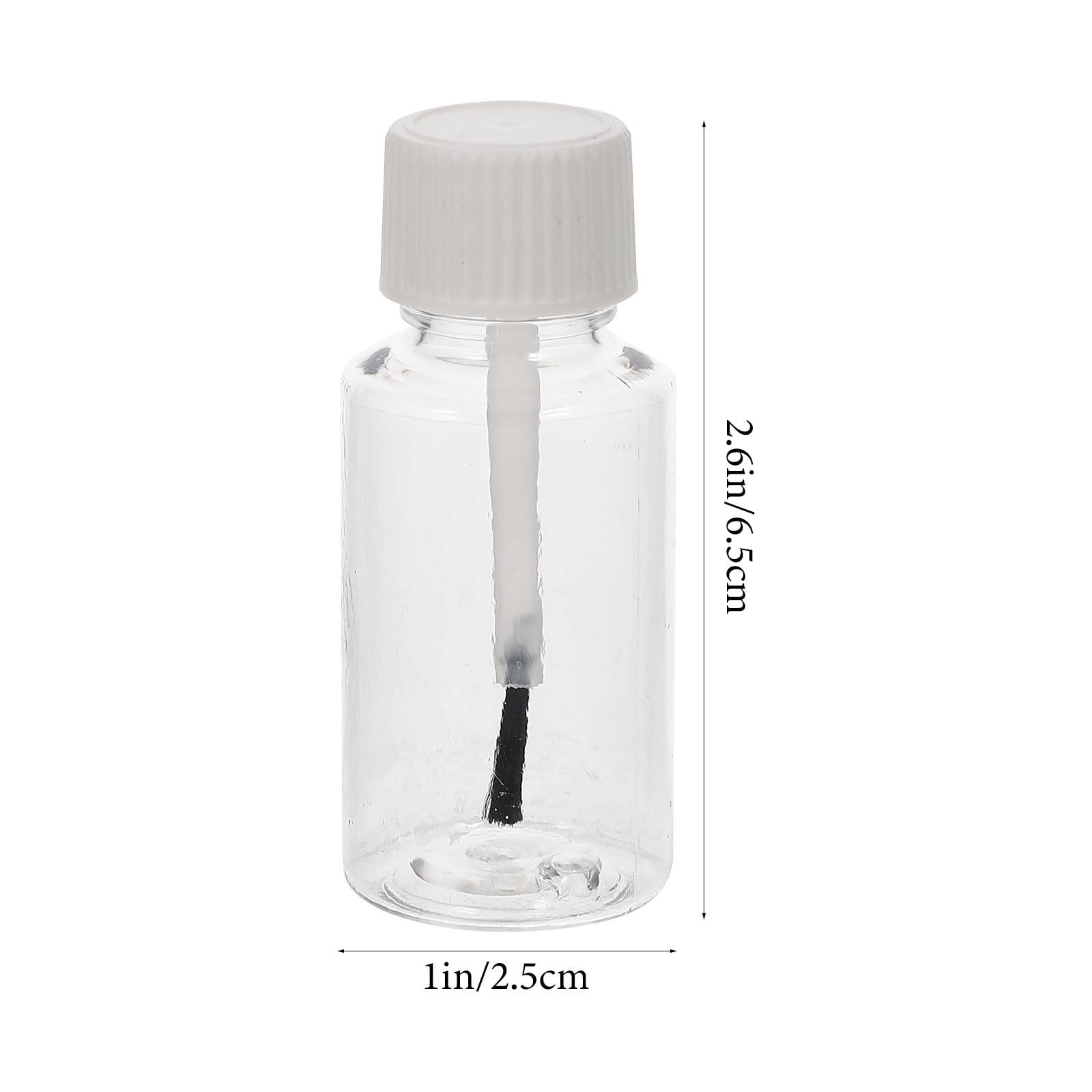 Amazon.co.jp: マニキュアボトル 20ml 8個セット ブラシ付き詰め替え