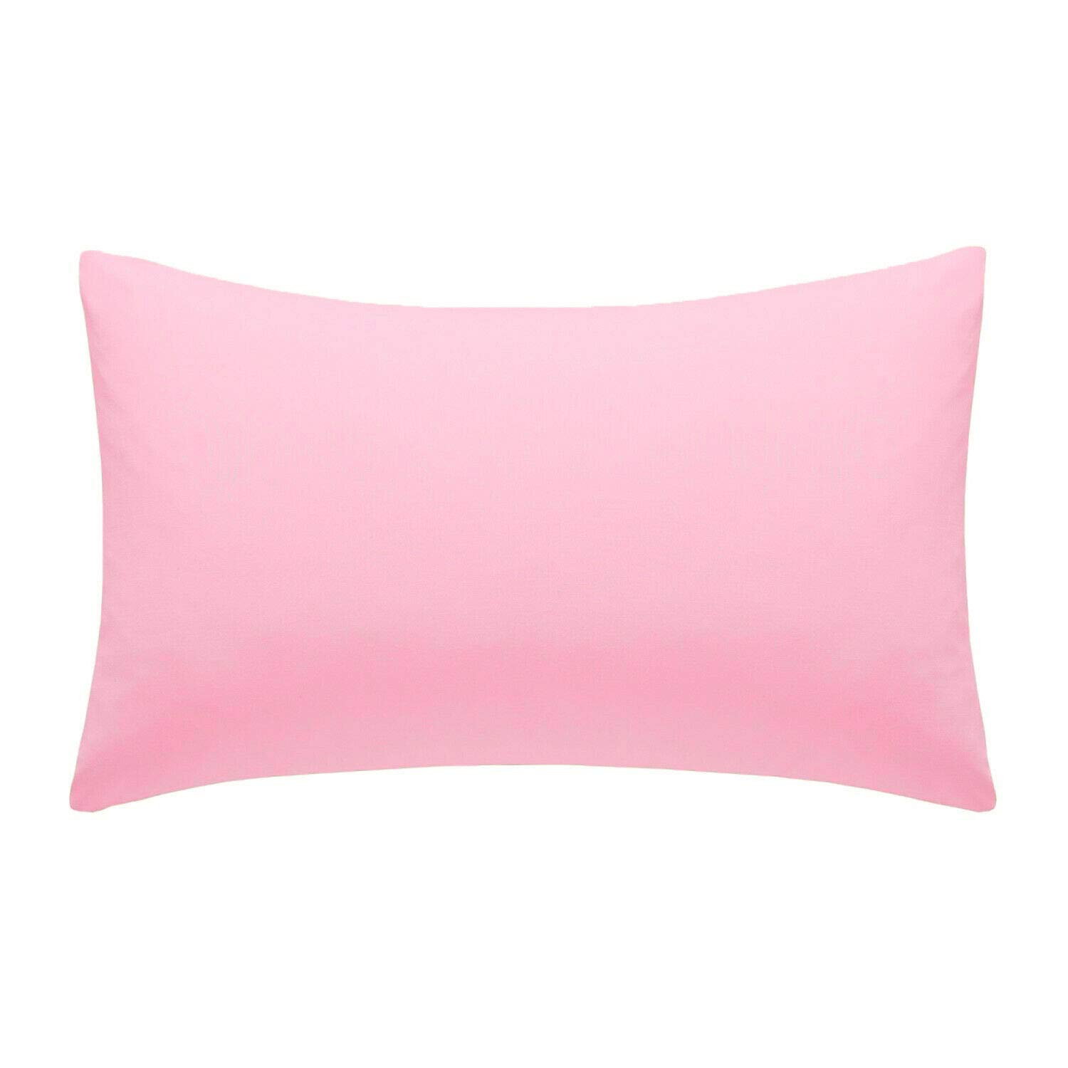 Homes-Linen Pink 200 Thread Count 100% Egyptian Cotton Pair Of Pillowcases (, House Wife Pillow Cases)