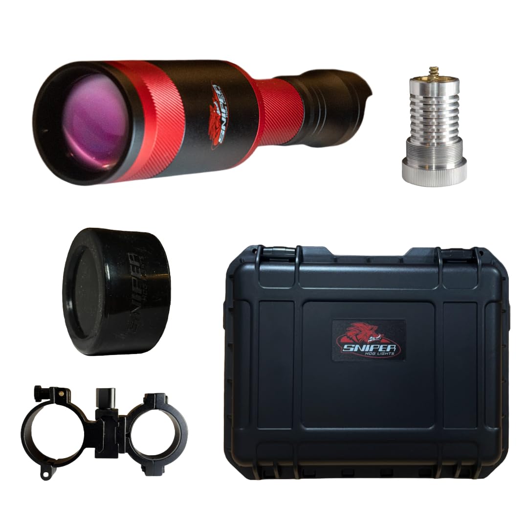 Hyperion 40 Gun Hunters Package with IR 850nm Invisible Light Module, Waterproof Hard Case and Adjustable Predator Pro Mount, Long Range IR Light for Night Time Predator, Hog and Coyote Hunting