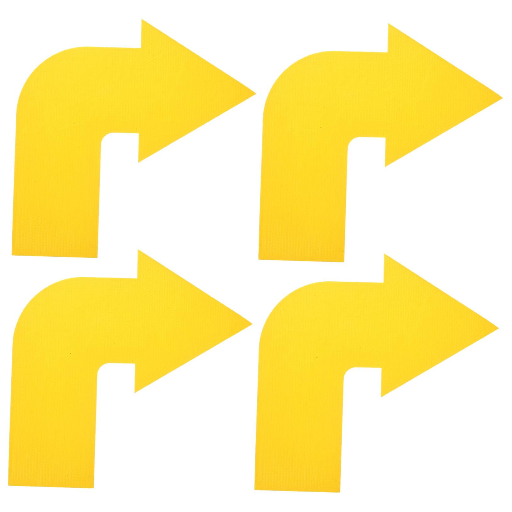 KOMBIUDA 4pcs Corner Arrow Landmark Mats Pe Material Agility Training Markers for Basketball Tennis Soccer Outdoor Sports