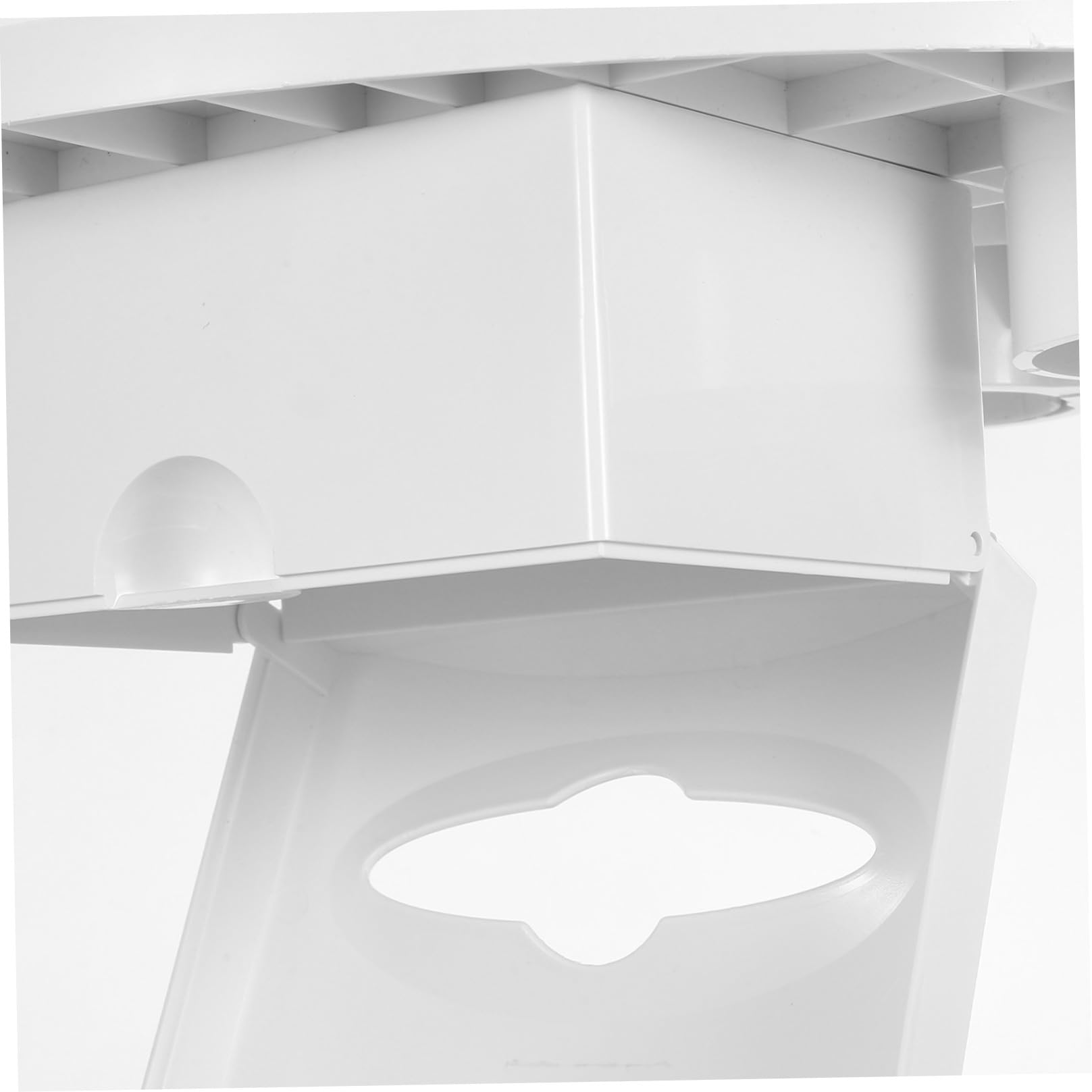 Vassoio Laterale Odontoiatrico 3 in 1 in Plastico Bianco | Struttura Integrata con Portapanno, Supporto Bicchiere e Piano Strumenti, per Studio e Area di Trattamento