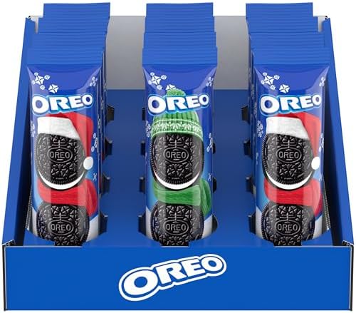 OREO Chocolate Sandwich Cookies, Holiday Cookies, 12-4 oz Stocking Stuffer Packs