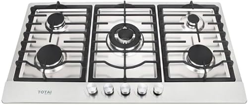Totai 5 Burner Gas Hob steanless steal 03/TS5BNR-SS stove