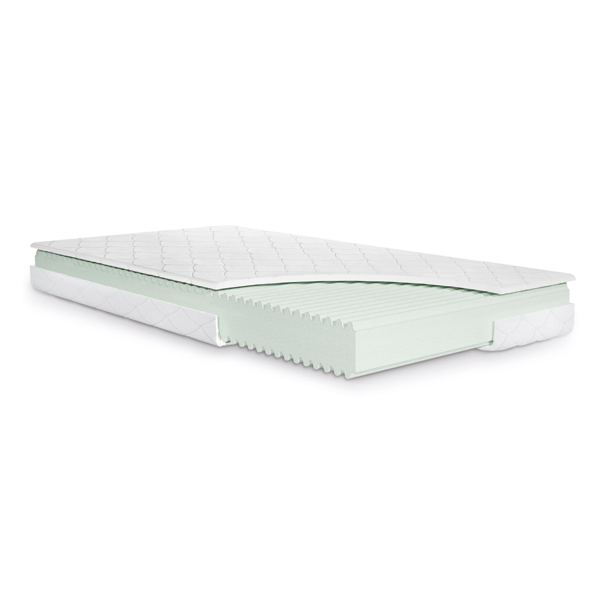 Julius Zöllner Materasso per ragazzi Dr. Lübbe Junior, in memory foam e schiuma fredda per il massimo comfort, Oeko-Tex Standard 100, Made in Germany, dimensioni 140 x 200 cm