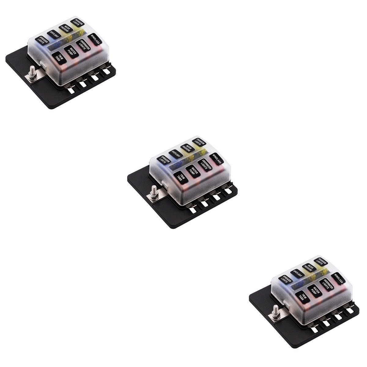 3 Pièces 1 8 Fusible De Voiture Fusibles Automatiques s De Voiture De Base Borne De Câblage à Vis Bornier De e s Automobiles e Audio