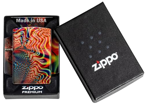 Encendedor Zippo Fusion Waves diseño 540 latón bruñido miniatura 6