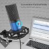FIFINE USB Recording PC Microphone Kit, Computer Condenser Cardioid Mic on Mac Windows PS4/PS5, for Streaming, Podcasting, Gaming, Video, Home Use, with Gain Knob, Arm Stand-T669 Blue #2