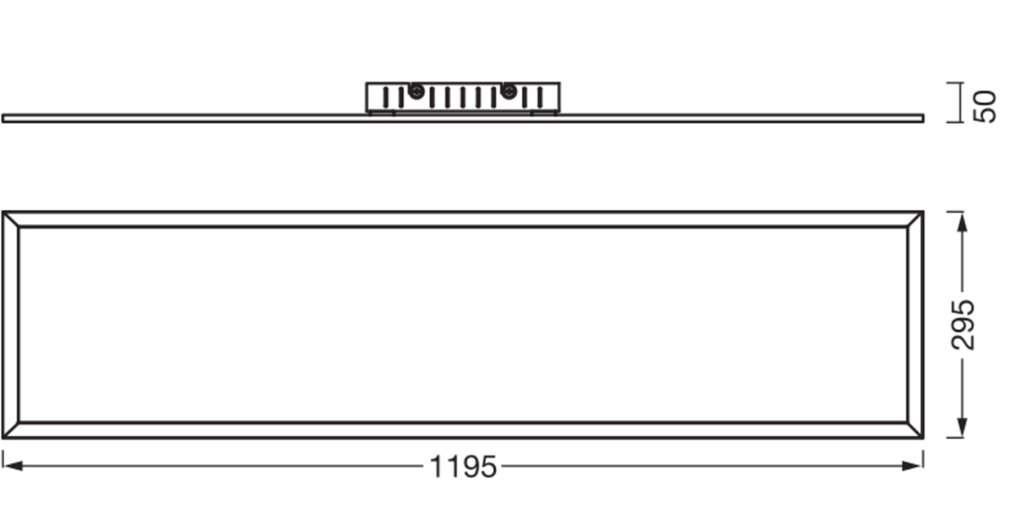 Osram Planon Plus Deckenleuchte, 36W, 1200x300mm, 4000K | Planon Plus, Indoor Wall Lighting, Weiß, 25000 h, 1-Pack