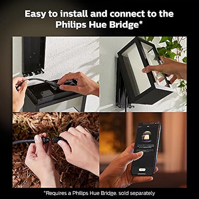 Philips Hue Impress Smart Wall Light 16W White and Color Ambiance Black