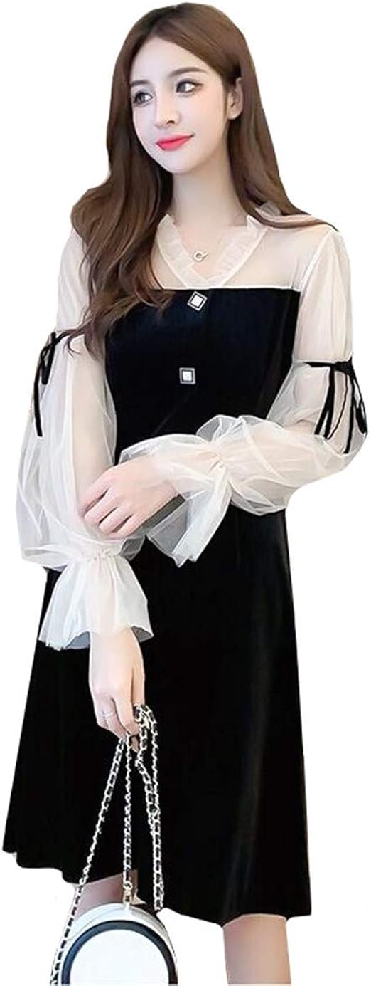 Amazon Ydy ワィディワィ ワンピース レディース 結婚式 パーティー レースワンピース マキシワンピース 秋冬 春 パーティドレスエレガント ロングドレス S イブニングドレス 通販