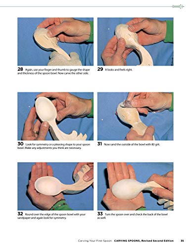 Carving Spoons, Revised Second Edition: Welsh Love Spoons, Celtic Knots, and Contemporary Favorites (Fox Chapel Publishing) 45 Full-Size Patterns & Step-by-Step Photos to Carve Your First Wooden Spoon - Image 5