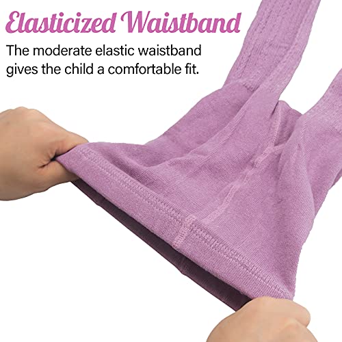 5 Pack Baby Girls Cable Knit Leggings Ankle Cotton Footless Tights Full Length Warm Pants for Kids 1-6T2