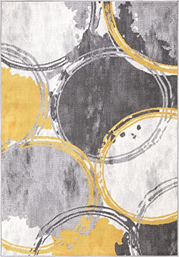 Tapete Rugshop Evora Modern Amarillo 7'10" x 10' miniatura 2